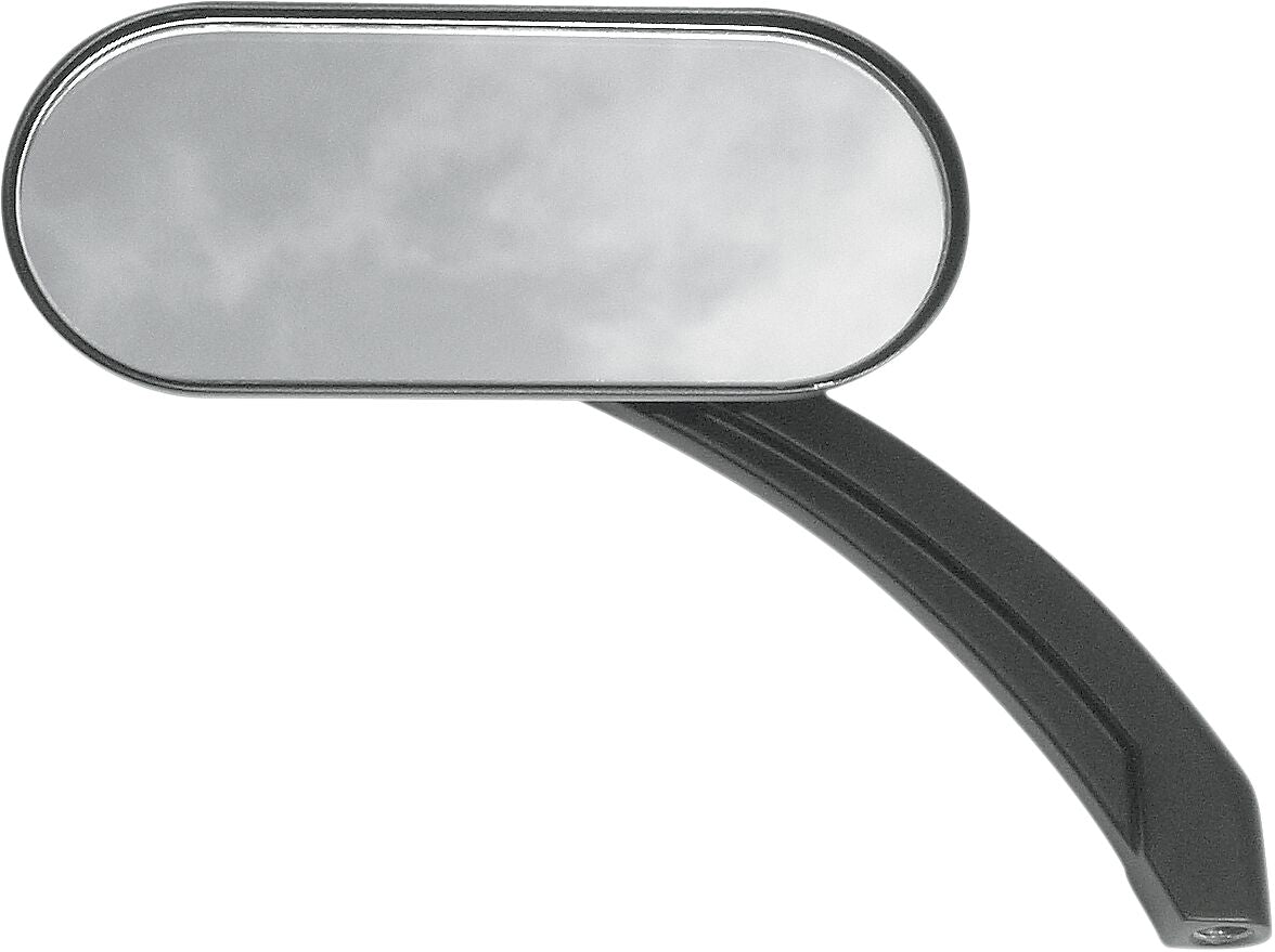 Drag Specialties MIRROR OVAL HOTOP FLATBLK 0640-0488