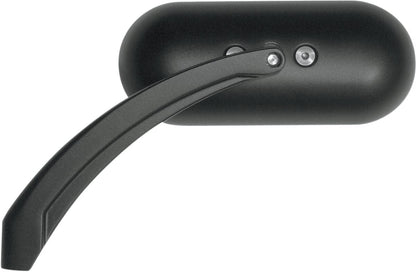 Drag Specialties MIRROR OVAL HOTOP FLATBLK 0640-0488