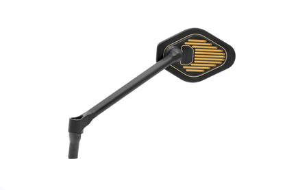 Drag Specialties Adjustable Mirror Long Stem (18 cm) Black & Gold Edition M03-12-L-BDG