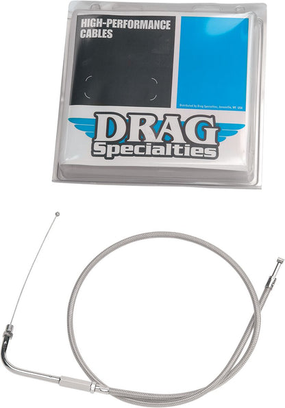 Drag Specialties THROTTLE CABLE STAINLESS STEEL 35" 5332504B