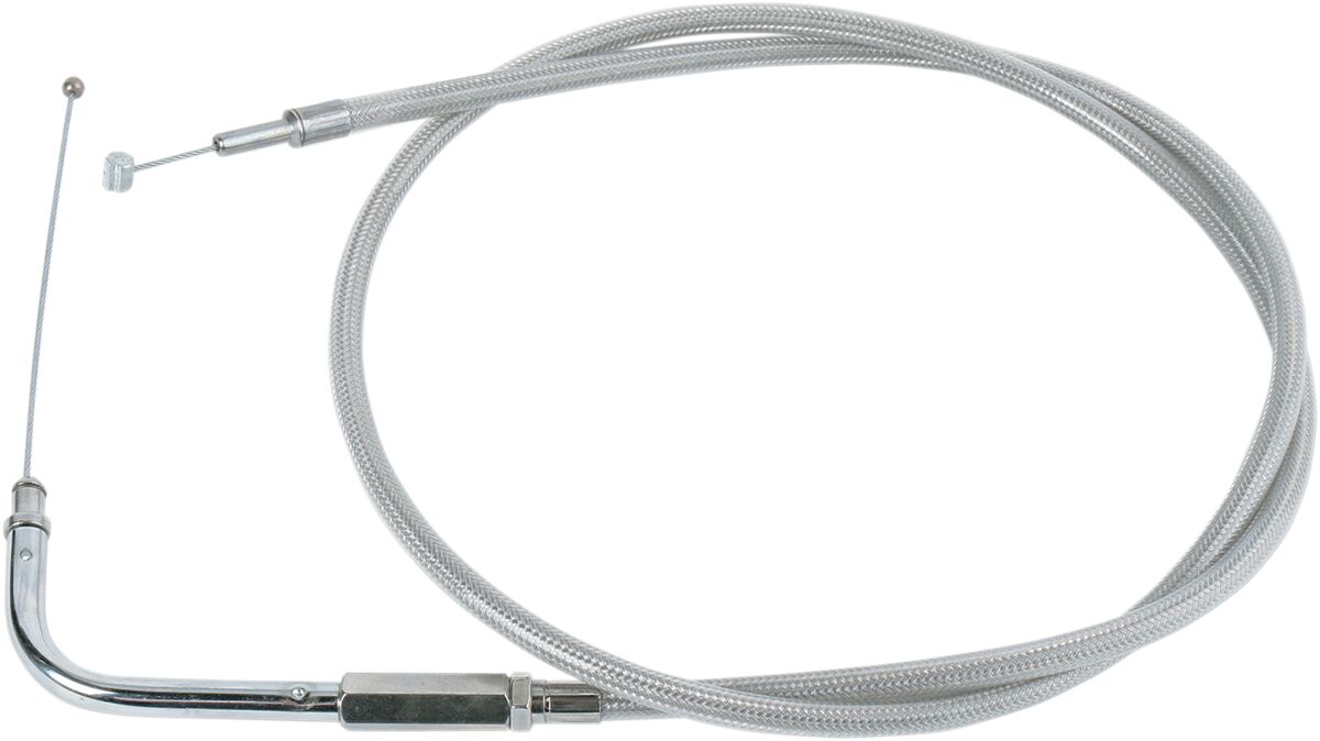 Drag Specialties THROTTLE CABLE STAINLESS STEEL 39.5" 90° 5332100B