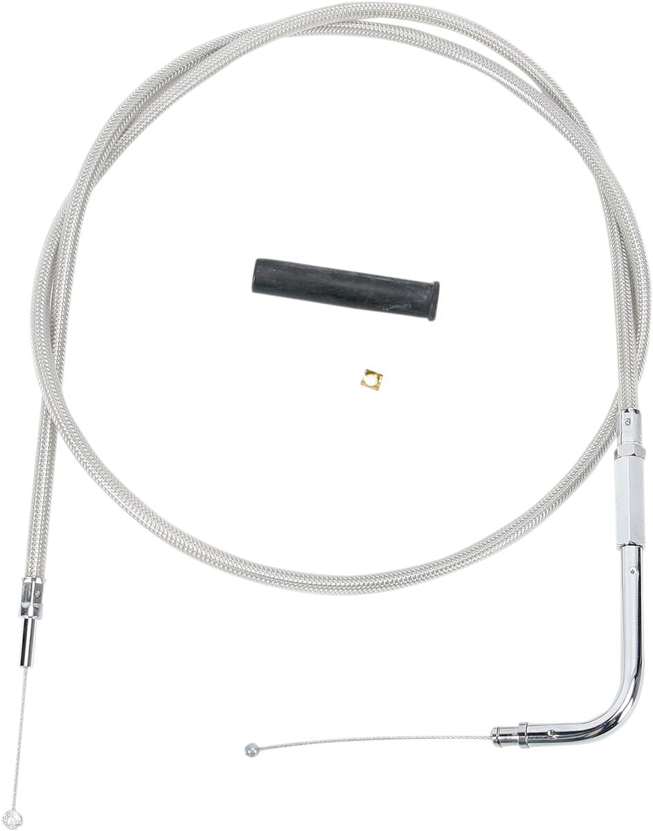 Drag Specialties THROTTLE CABLE STAINLESS STEEL 47" 5332108B