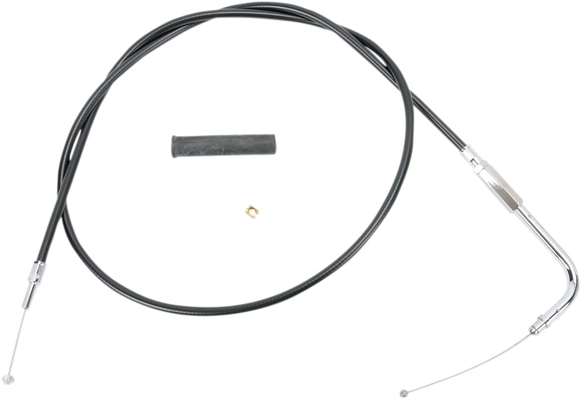 Drag Specialties THROTTLE CABLE BLACK VINYL 47" 4332108B