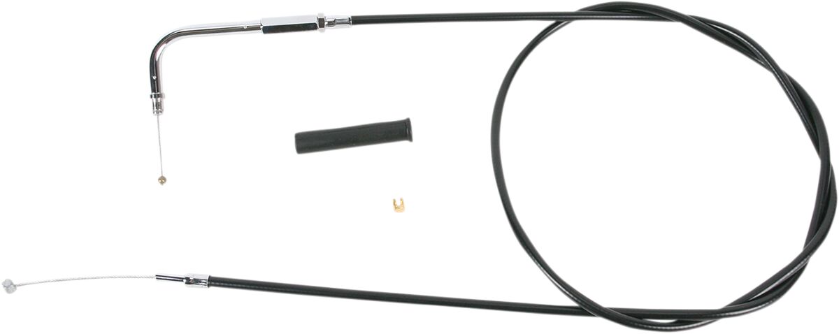 Drag Specialties THROTTLE CABLE BLACK VINYL 50" 4332150B