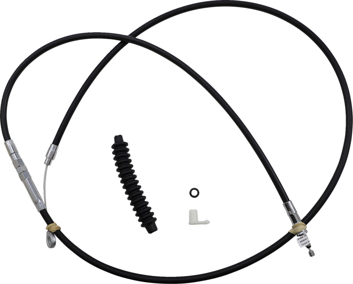 Drag Specialties CABLE CLUTCH ALTERNATIVE LENGTH BLACK VINYL HIGH EFFICIENCY 4322506HE