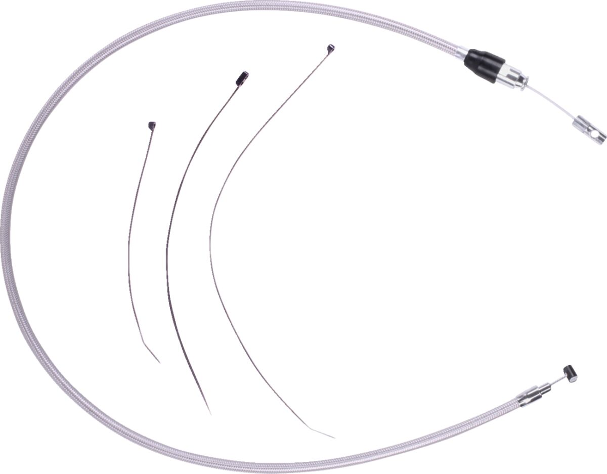 Drag Specialties Quick Connect Clutch Cable - Upper - Stainless Steel 53238-4HE