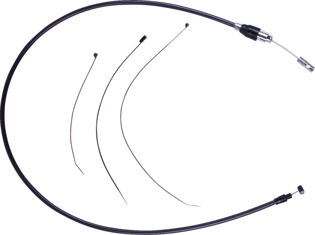 Drag Specialties Quick Connect Clutch Cable - Upper - Black/Black 63238-4HE