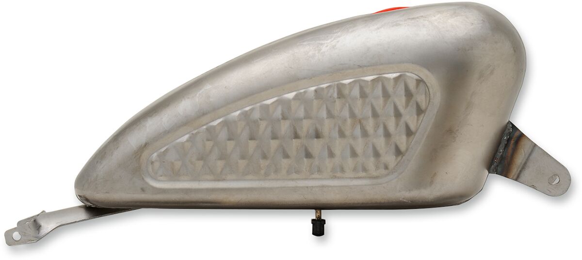 Drag Specialties TANK GAS CUSTOM 3 GALLON DIAMOND PATTERN RAW 63584D