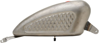 Drag Specialties TANK GAS CUSTOM 3 GALLON DIAMOND PATTERN RAW 63585D