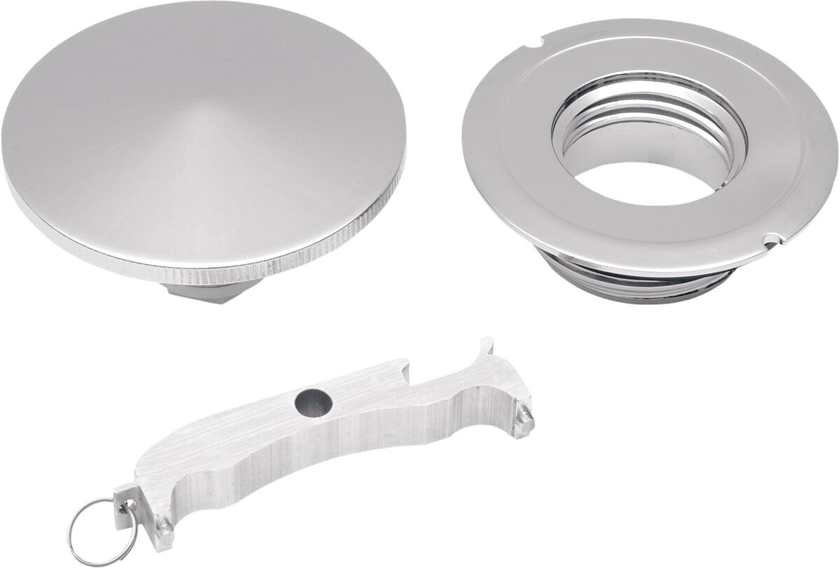 Drag Specialties GAS CAP WITH PAINT PROTECTOR VENTED 012029
