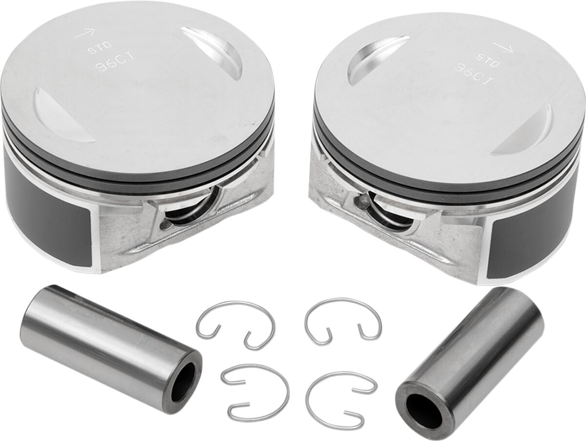 Drag Specialties REPLACEMENT PISTON KIT 96 TWIN CAM BORE + 0.010" 21988-07+.010
