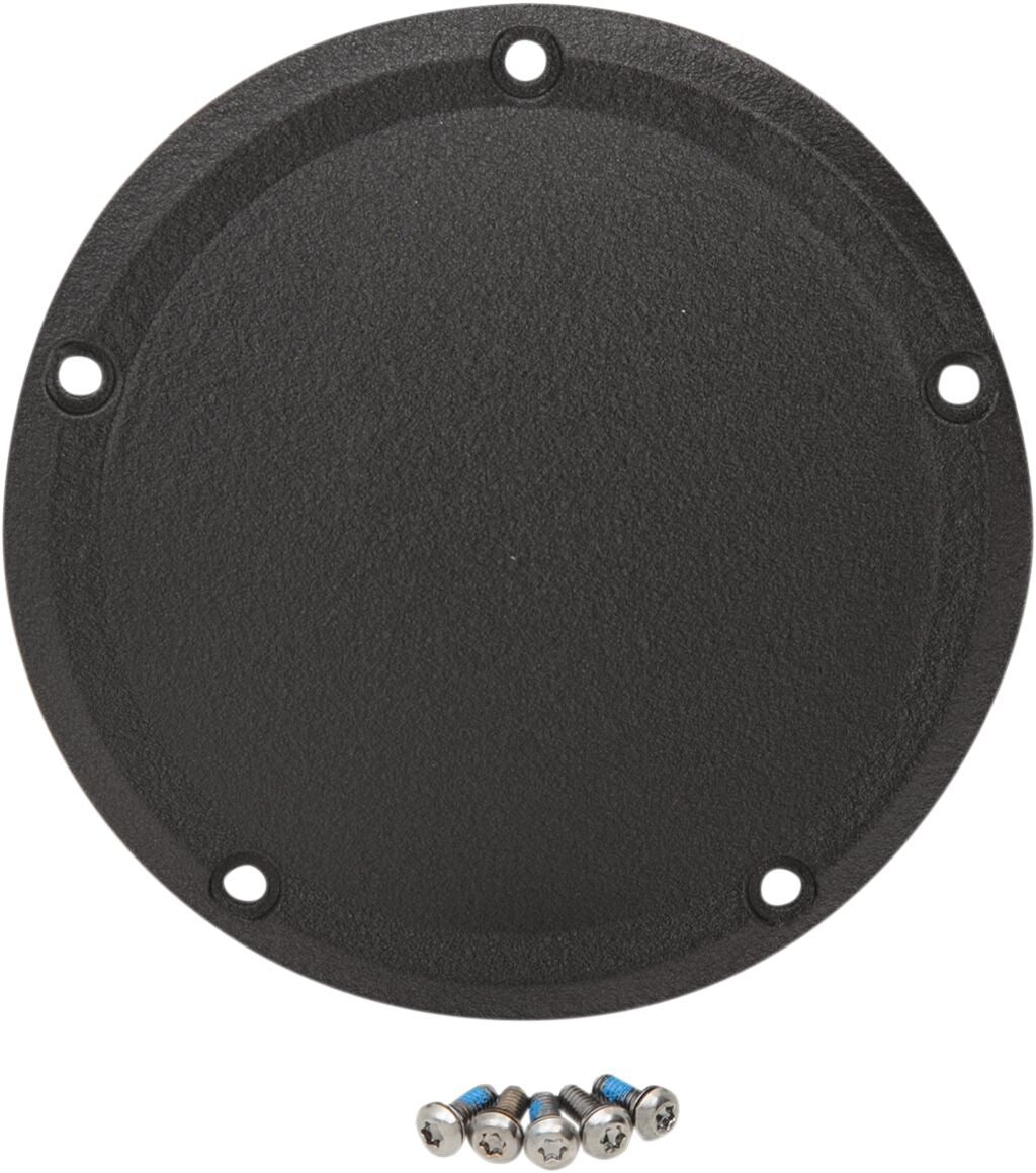 Drag Specialties COVER DERBY 5-HOLE WRINKLE BLACK D33-0110WB