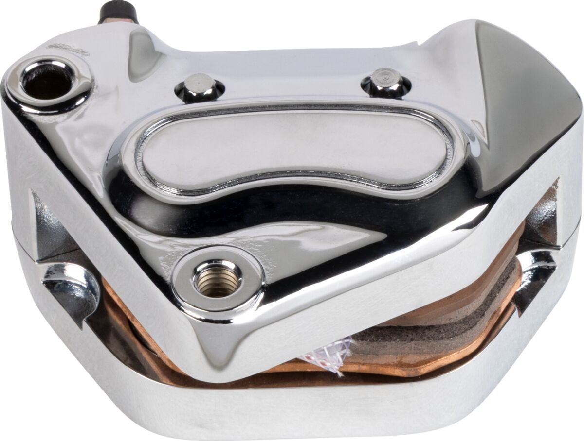 Drag Specialties BRAKE CALIPER FRONT/LEFT 4-PISTON CHROME 42815