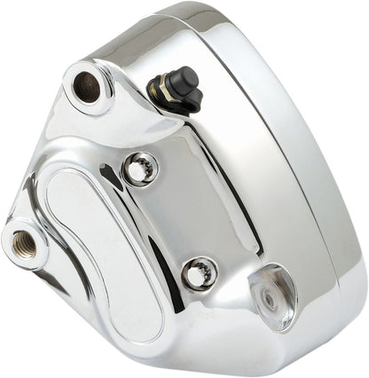 Drag Specialties BRAKE CALIPER FRONT/LEFT 4-PISTON CHROME 42815