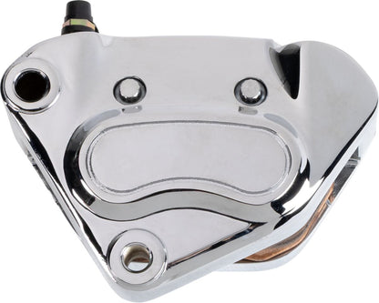 Drag Specialties BRAKE CALIPER FRONT/LEFT 4-PISTON CHROME 42815