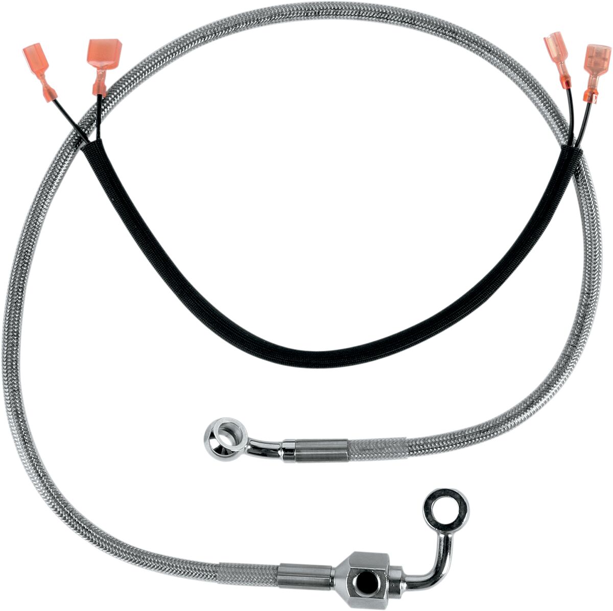 Drag Specialties REAR BRAKE LINE STAINLESS STEEL 640320