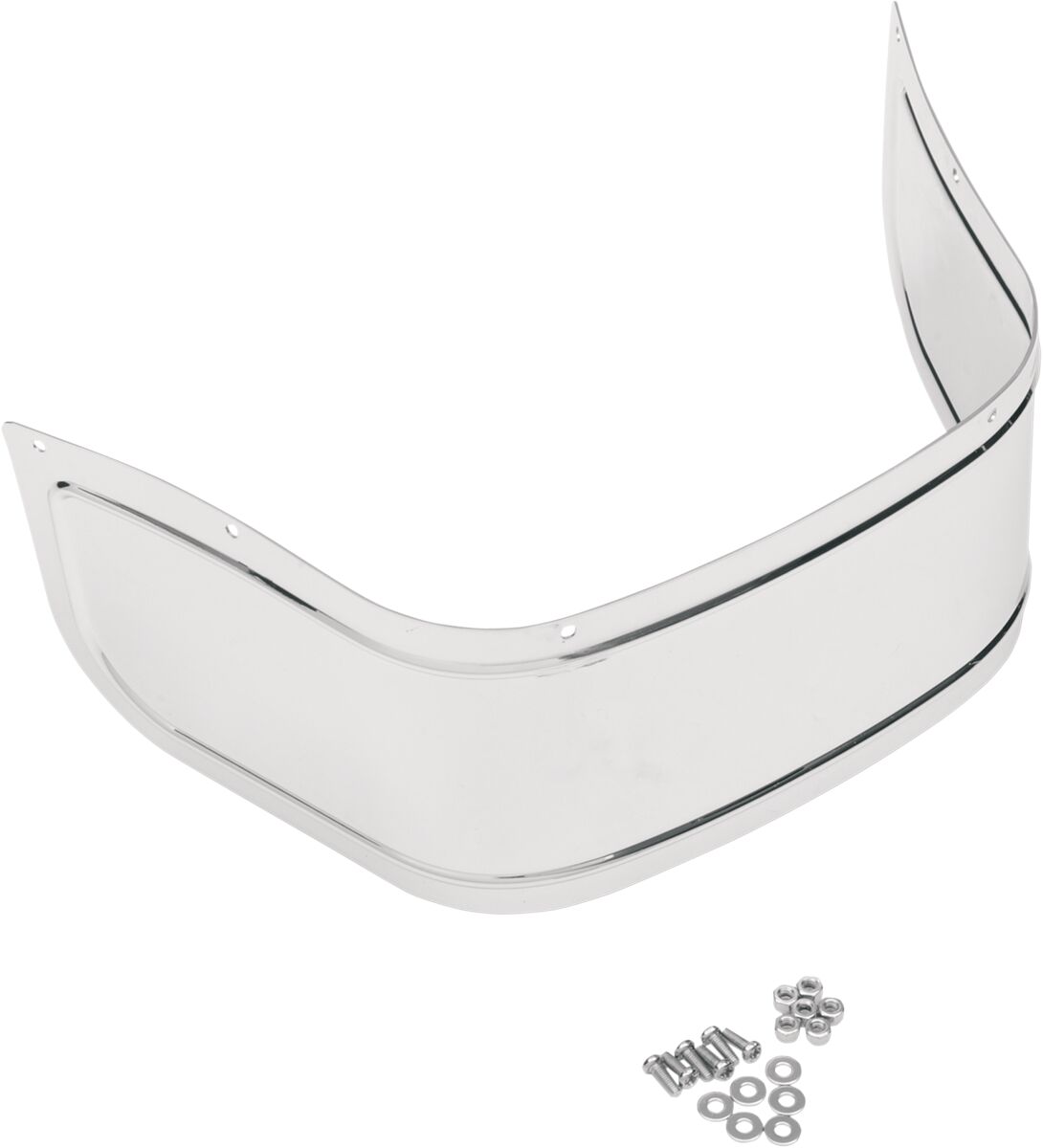 Drag Specialties FRONT FENDER CHROME SKIRT PLAIN 76764
