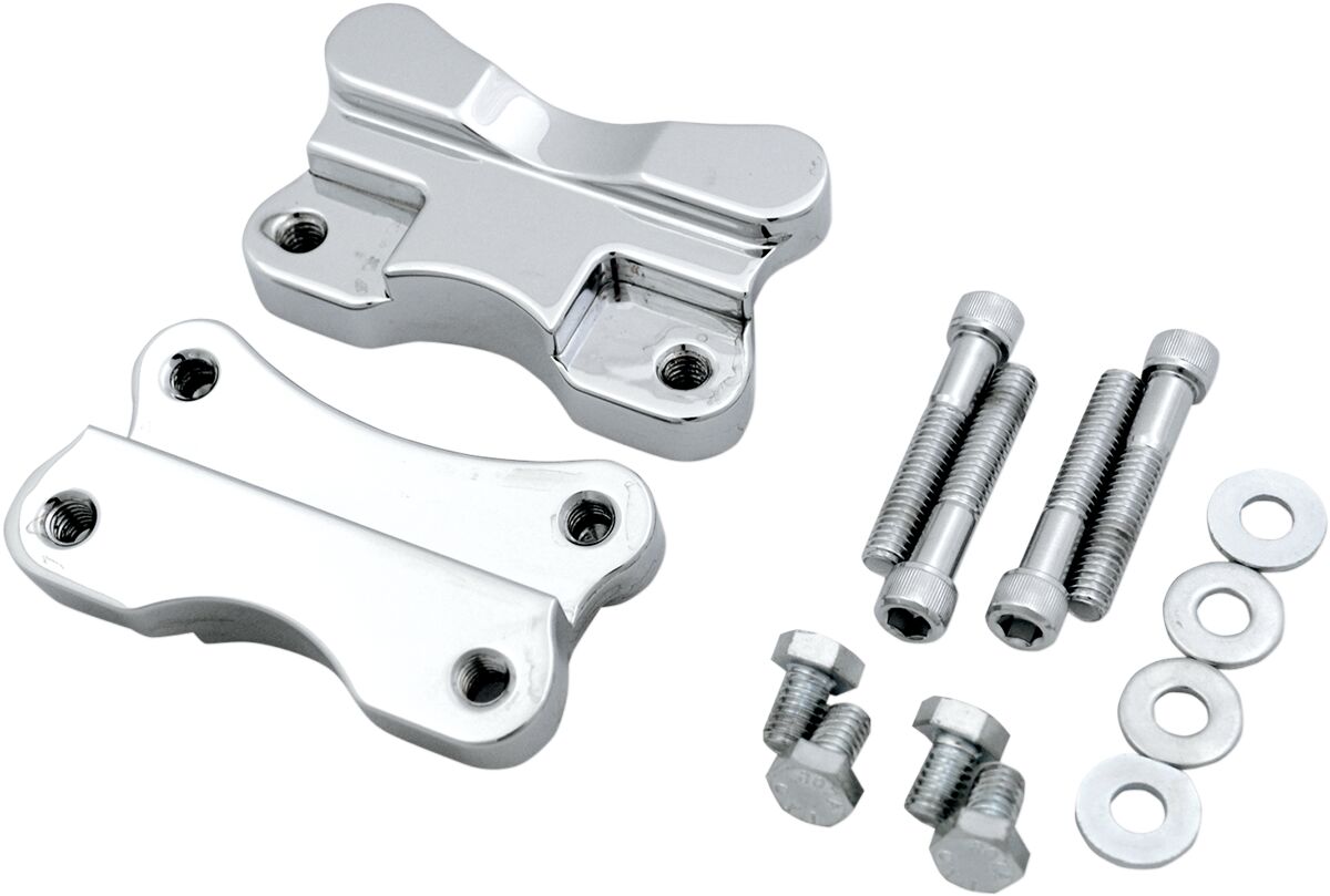 Drag Specialties FENDER-TO-FORK ADAPTER FOR 21" WHEEL CHROME 1410-0066