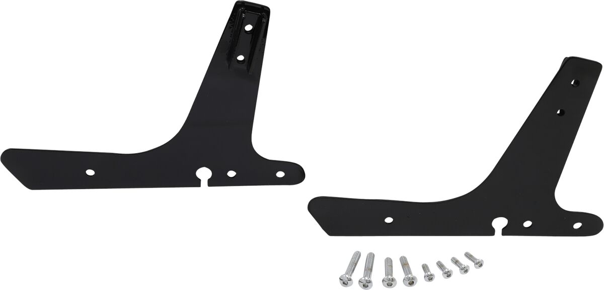 Drag Specialties ROUND SISSY BAR SIDE PLATE BLACK 50264820