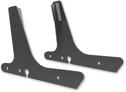 Drag Specialties ROUND SISSY BAR SIDE PLATE BLACK 50264820