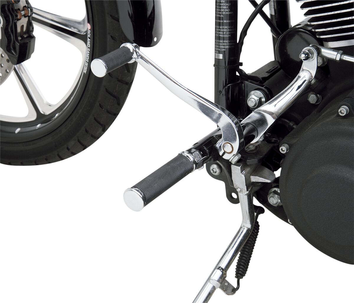 Drag Specialties FOOTPEG HOTOP CHROME/RUBBER MALE-MOUNT 16200377-SC-3