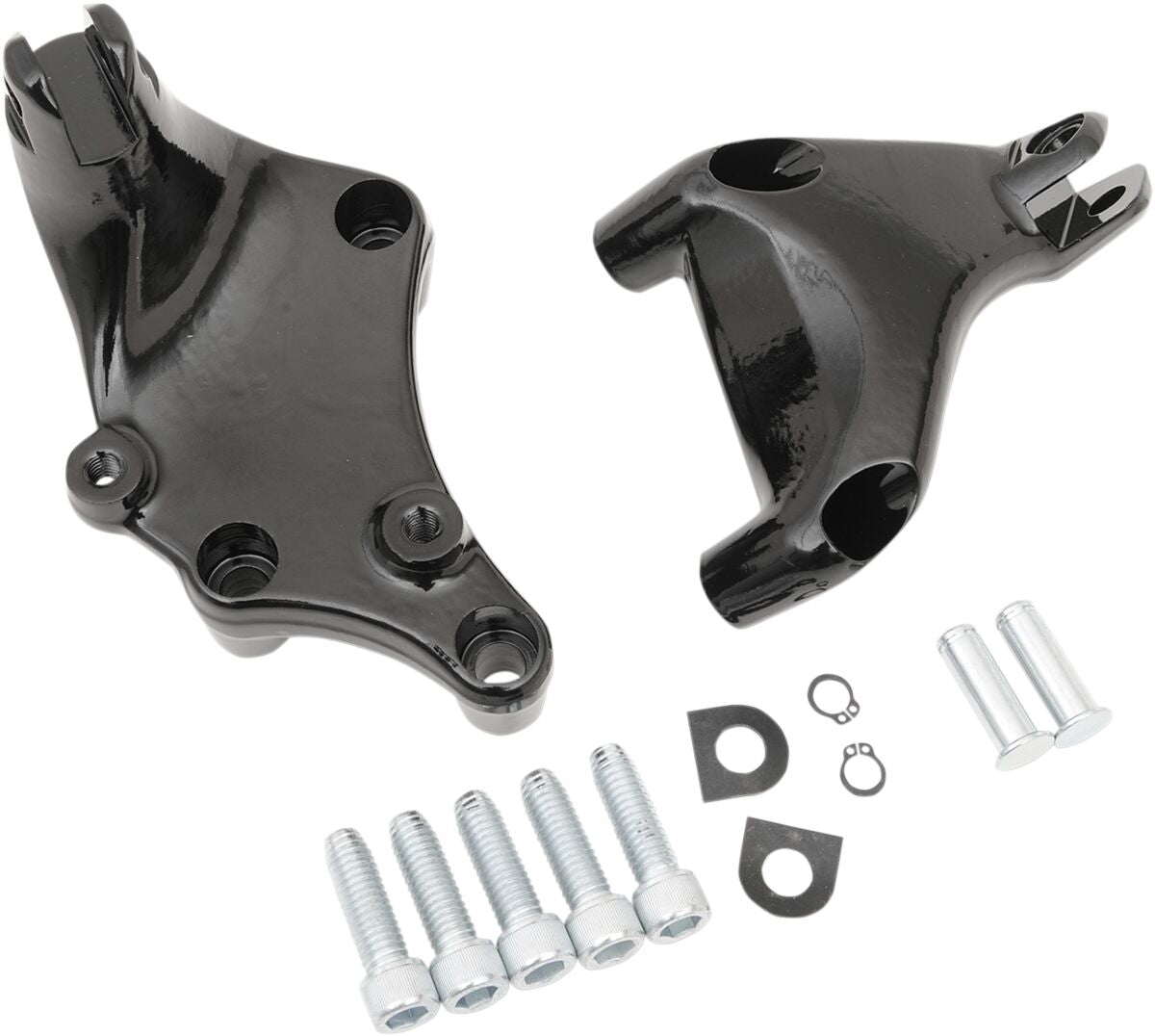 Drag Specialties BLACK PASSAGER FOOTPEG MOUNTS P17-0412B