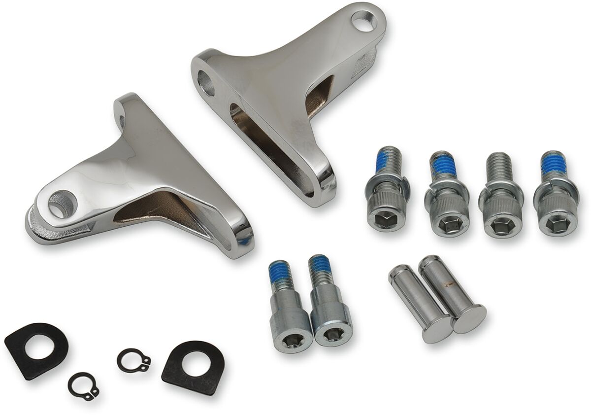 Drag Specialties MOUNT KIT SHORT PASSENGER FOOTPEG CHROME 77825S4