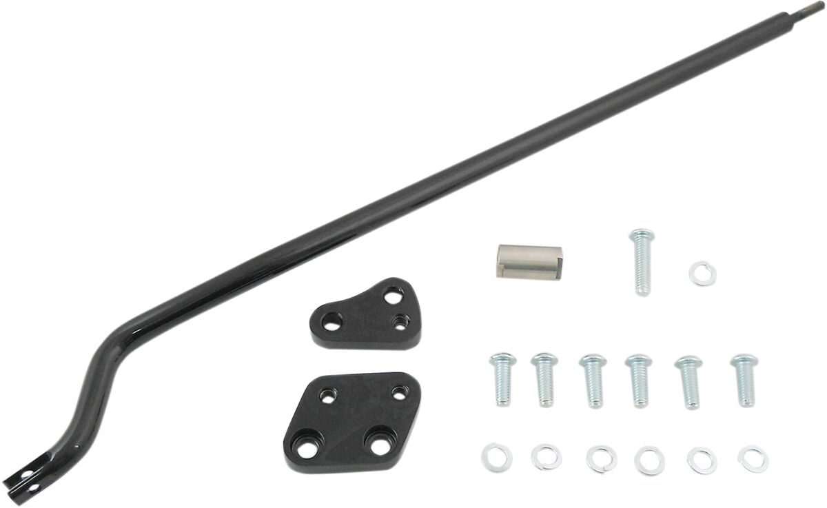 Drag Specialties BLACK FORWARD CONTROL RELOCATION KIT 77445