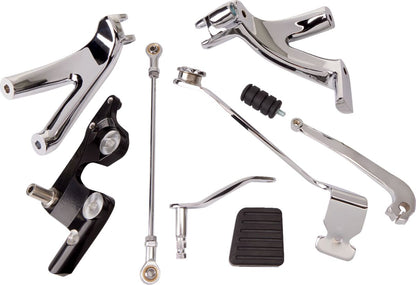 Drag Specialties FWD CNTRL KIT SFTL CH D35-0224C