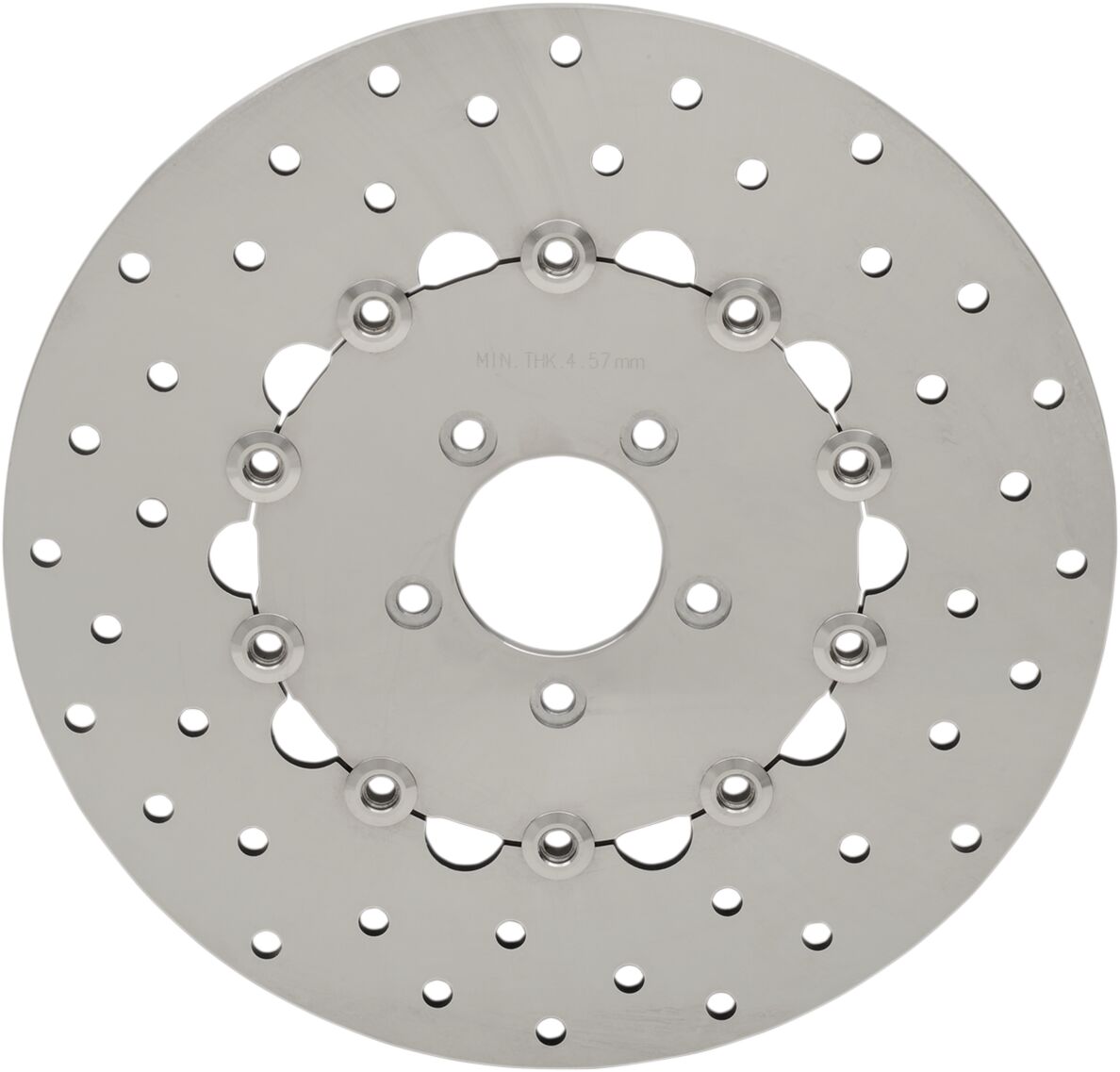 Drag Specialties ROTORS BRAKE 11.8" FRONT DRILLED STAINLESS STEEL B06-0199AS