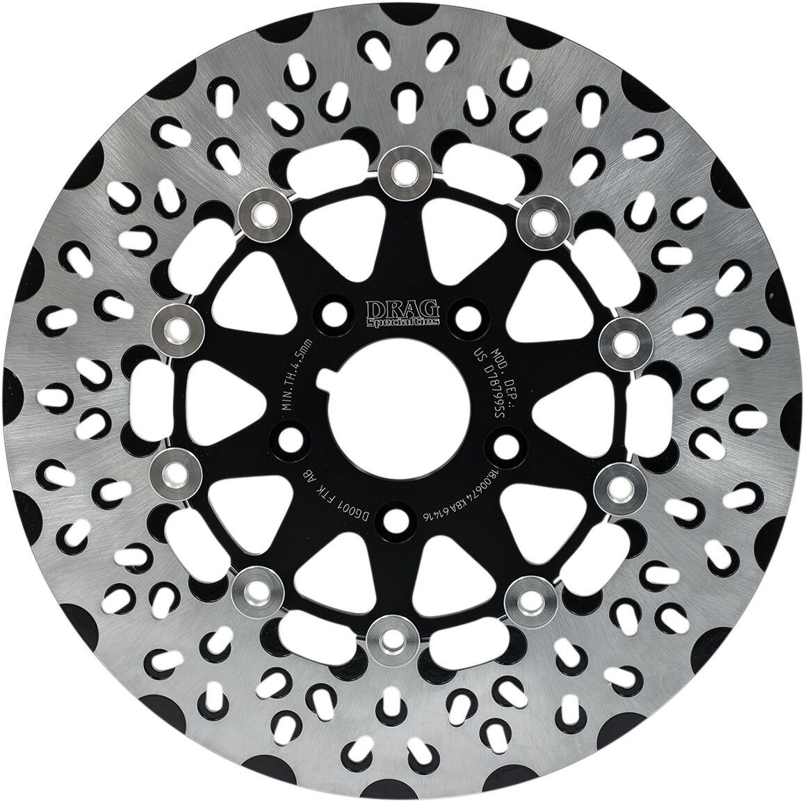 Drag Specialties BRAKE ROTOR DISKLE BLACK DG001FTKAB