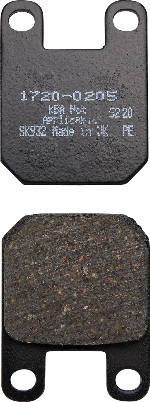 Drag Specialties BRAKE PAD ORGANIC GMA F-CALIPER/ PM 125X4/S/SL FAD115