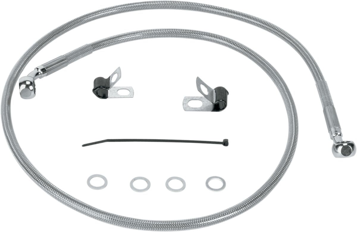 Drag Specialties FRONT BRAKE LINE STAINLESS STEEL 660310