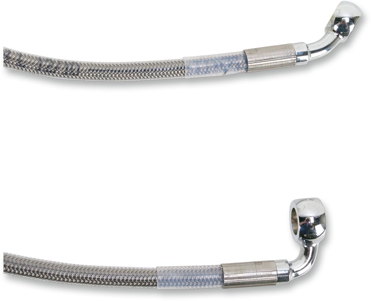 Drag Specialties FRONT BRAKE LINE STAINLESS STEEL EXTENDED 6" 660214-6