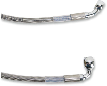 Drag Specialties FRONT BRAKE LINE STAINLESS STEEL EXTENDED 6" 660214-6