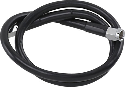 Drag Specialties UNIVERSAL BRAKE LINE BLACK VINYL COATED STAINLESS STEEL DOT AN-3 26" 826-BLK