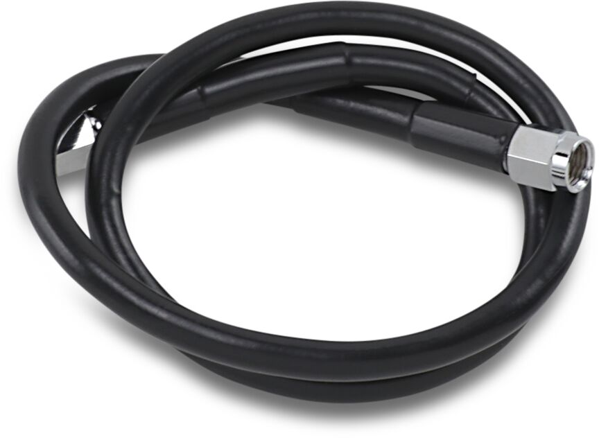 Drag Specialties UNIVERSAL BRAKE LINE BLACK VINYL COATED STAINLESS STEEL DOT AN-3 26" 826-BLK