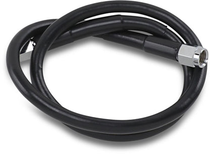 Drag Specialties UNIVERSAL BRAKE LINE BLACK VINYL COATED STAINLESS STEEL DOT AN-3 26" 826-BLK