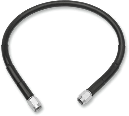 Drag Specialties UNIVERSAL BRAKE LINE BLACK VINYL COATED STAINLESS STEEL DOT AN-3 34" 834-BLK