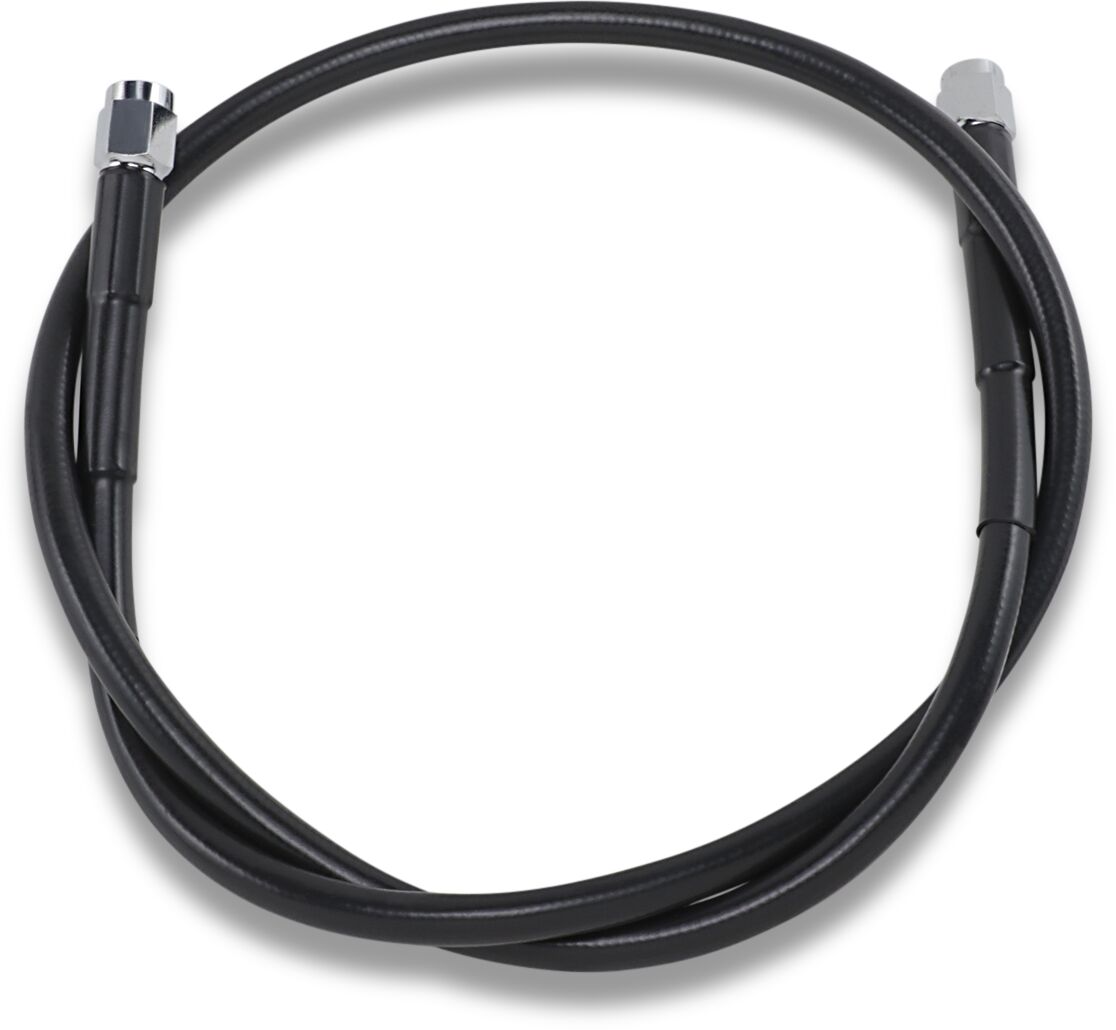 Drag Specialties UNIVERSAL BRAKE LINE BLACK VINYL COATED STAINLESS STEEL DOT AN-3 34" 834-BLK