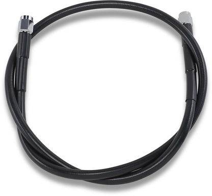 Drag Specialties UNIVERSAL BRAKE LINE BLACK VINYL COATED STAINLESS STEEL DOT AN-3 34" 834-BLK