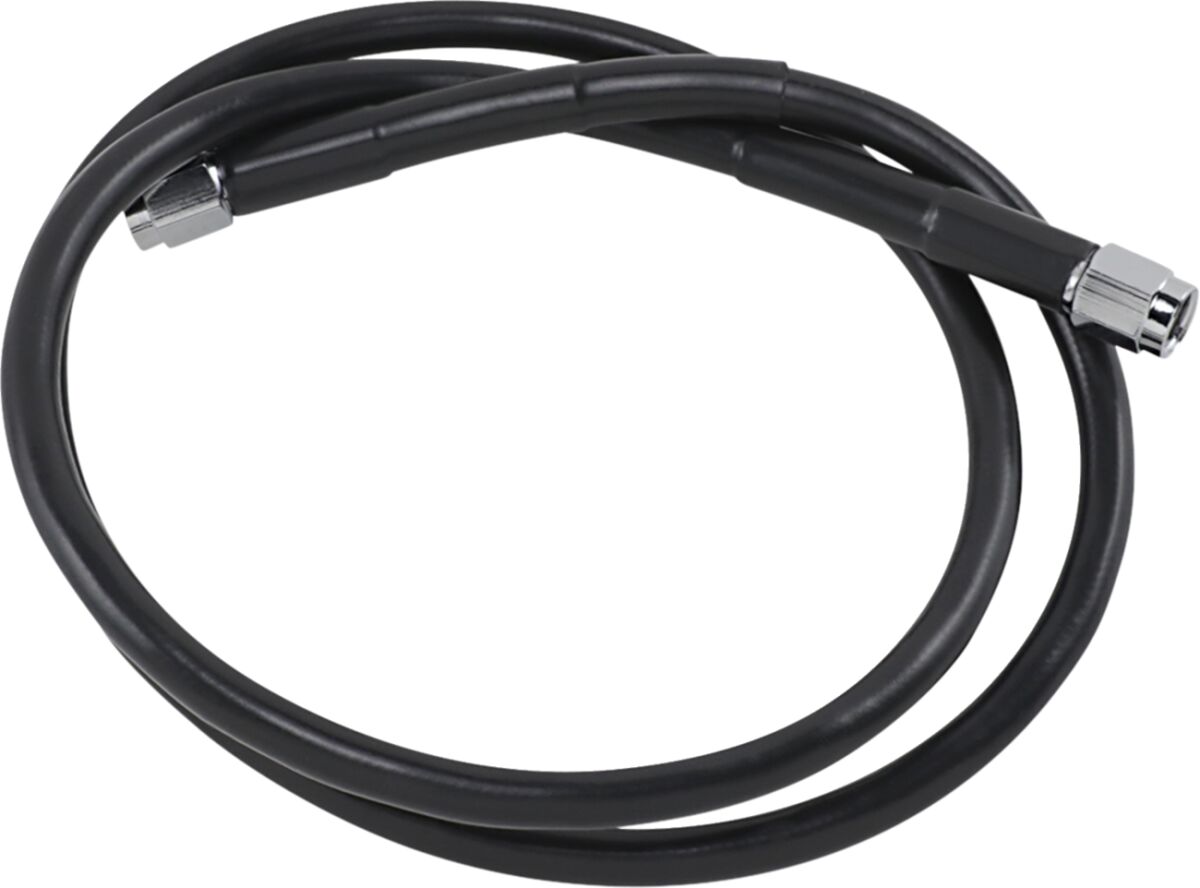 Drag Specialties UNIVERSAL BRAKE LINE BLACK VINYL COATED STAINLESS STEEL DOT AN-3 38" 838-BLK