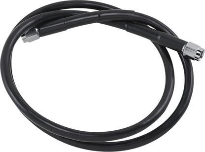 Drag Specialties UNIVERSAL BRAKE LINE BLACK VINYL COATED STAINLESS STEEL DOT AN-3 38" 838-BLK