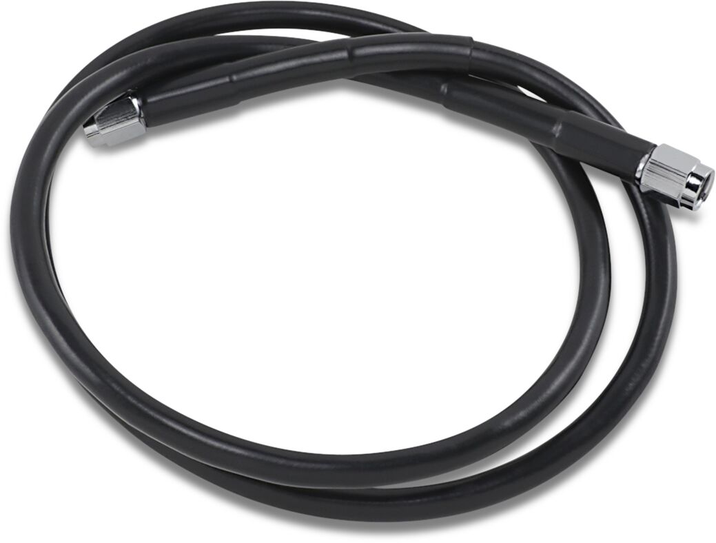 Drag Specialties UNIVERSAL BRAKE LINE BLACK VINYL COATED STAINLESS STEEL DOT AN-3 38" 838-BLK