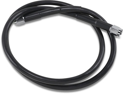 Drag Specialties UNIVERSAL BRAKE LINE BLACK VINYL COATED STAINLESS STEEL DOT AN-3 38" 838-BLK