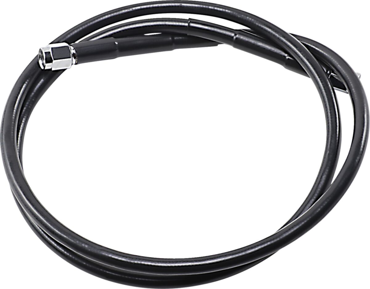 Drag Specialties UNIVERSAL BRAKE LINE BLACK VINYL COATED STAINLESS STEEL DOT AN-3 43" 843-BLK