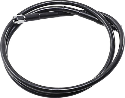 Drag Specialties UNIVERSAL BRAKE LINE BLACK VINYL COATED STAINLESS STEEL DOT AN-3 43" 843-BLK