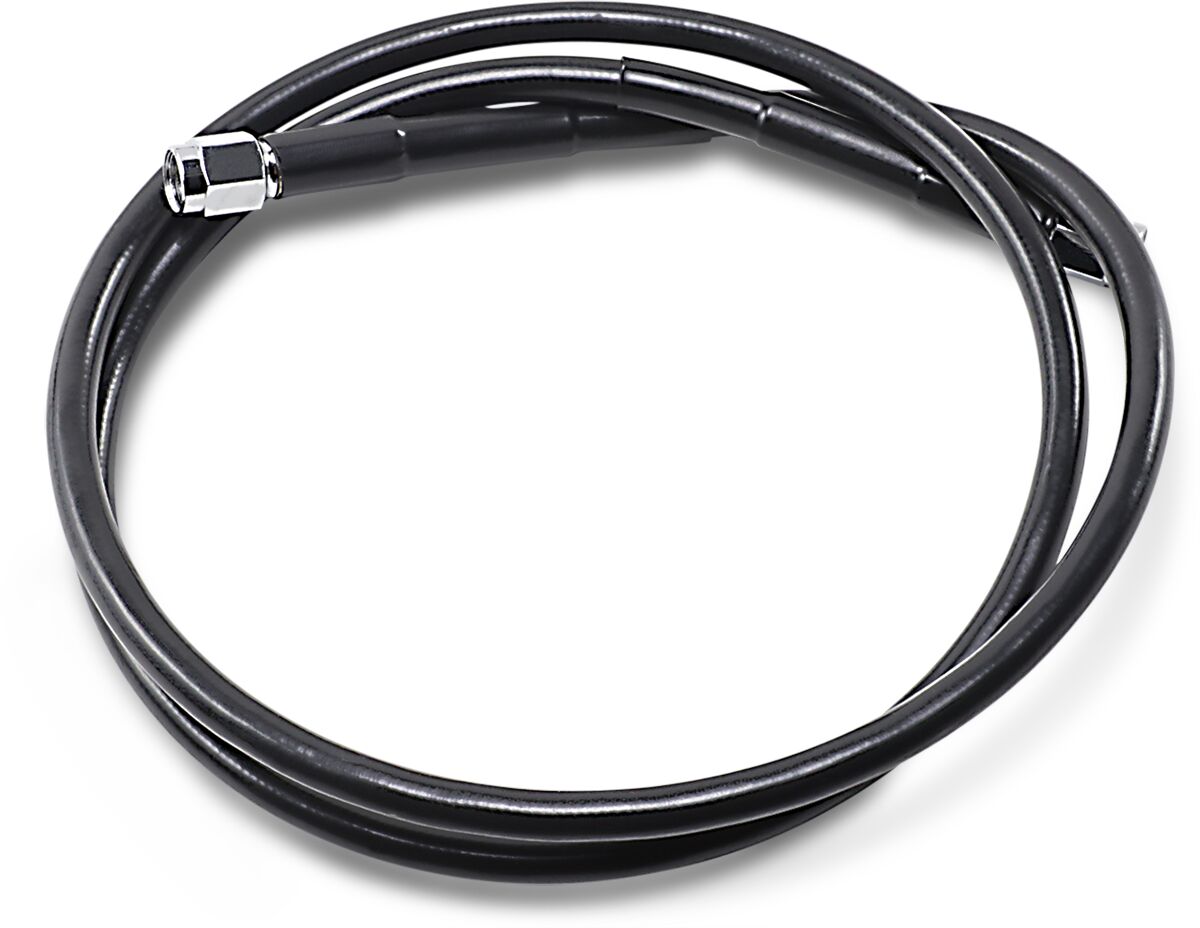 Drag Specialties UNIVERSAL BRAKE LINE BLACK VINYL COATED STAINLESS STEEL DOT AN-3 43" 843-BLK