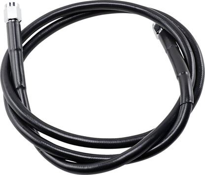 Drag Specialties UNIVERSAL BRAKE LINE BLACK VINYL COATED STAINLESS STEEL DOT AN-3 44" 844-BLK