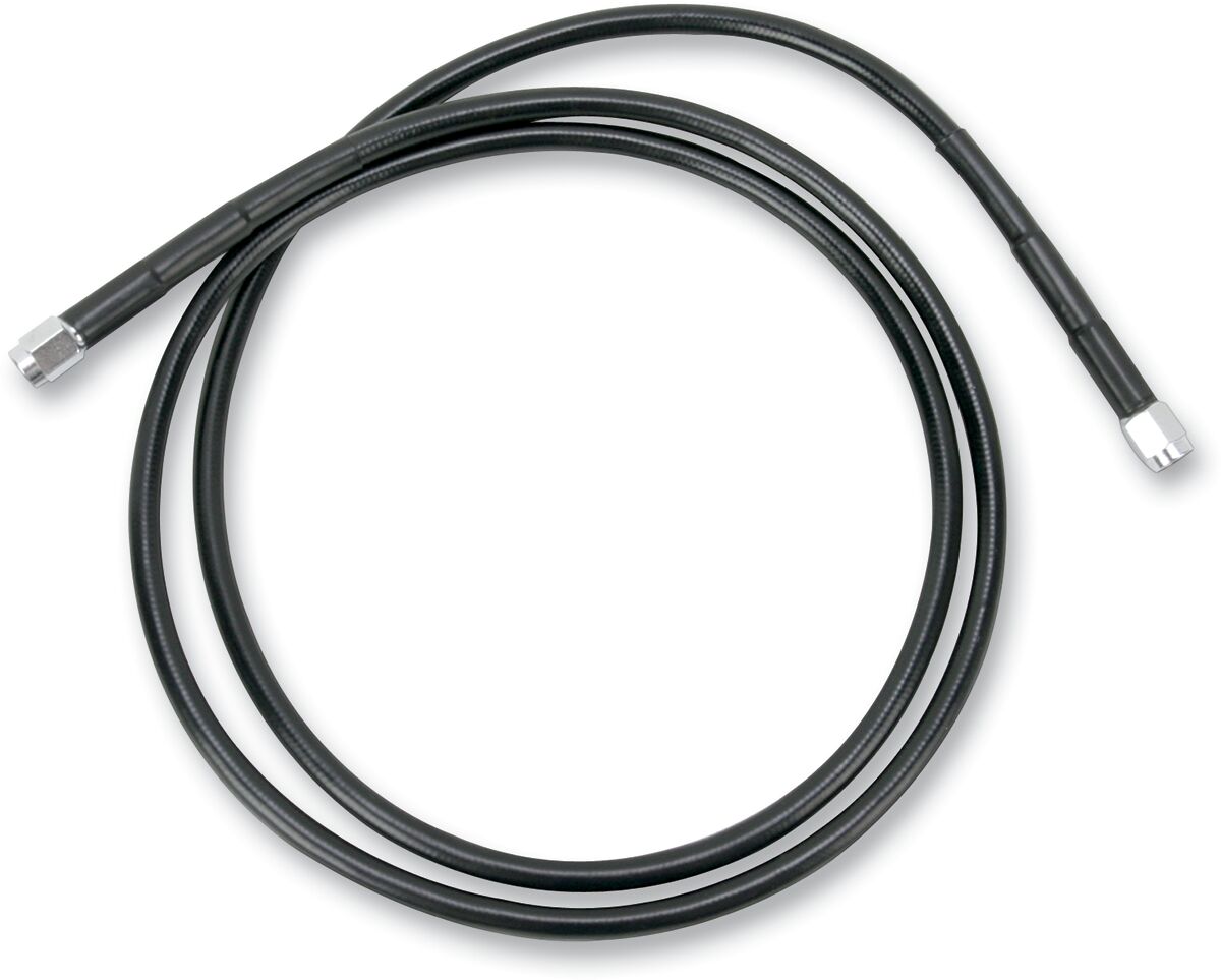 Drag Specialties UNIVERSAL BRAKE LINE BLACK VINYL COATED STAINLESS STEEL DOT AN-3 44" 844-BLK